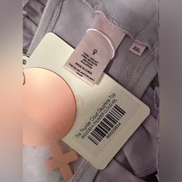 SALE!!🌸🌸Selkie Dauphine Ruffle Silk Tube Top Sleeveless Thunder Cloud Kawaii - Picture 7 of 7